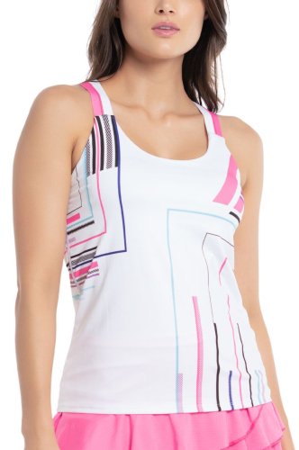 Lucky in love Prep It Up Tank w/Bra - white