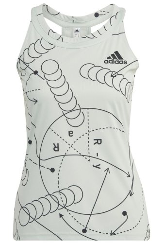 Adidas Club Tennis Graphic Tank Top - linen green
