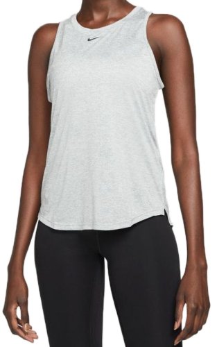Nike Dri-FIT One Tank W - particle grey/htr/black