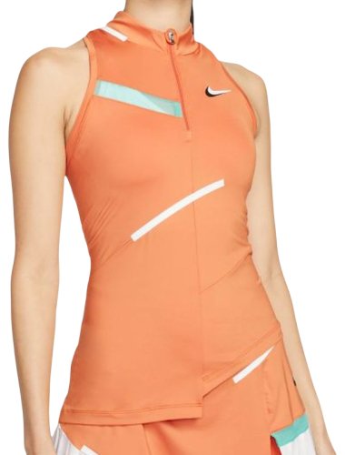 Nike Dri-Fit Slam Tank W - hot curry/washed teal/white/white