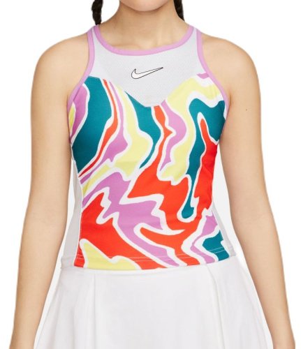 Nike Court Dri-Fit Slam Tennis Tank - rush fuchsia/football grey/white