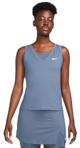 Nike Court Dri-Fit Victory Tank - diffused blue/white