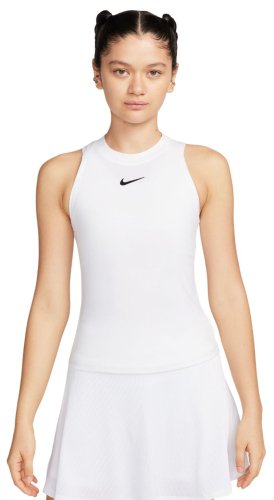 Nike Court Dri-Fit Advantage Tank - white/white/black