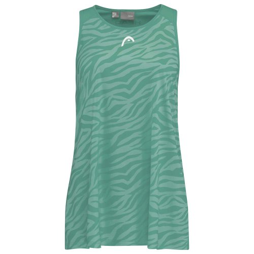 Head Agility Tank Top W - nile green/print vision