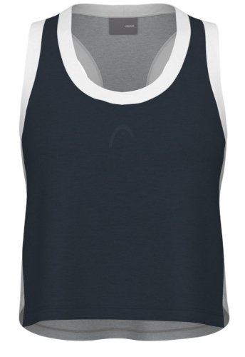 Head Play Crop Top - navy/grey