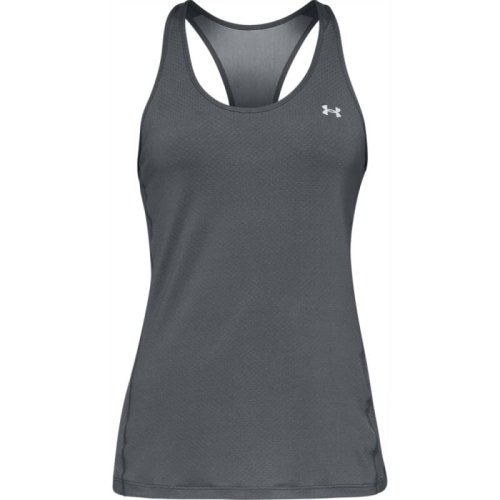 Under armour HeatGear Armour Racer Tank - pitch gray light heather/metallic silver