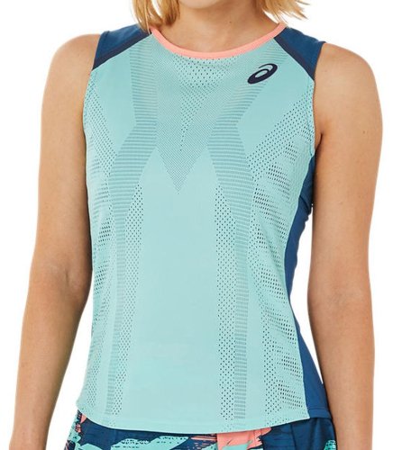 Asics Match Actibreeze Tank W - oasis green/light indigo