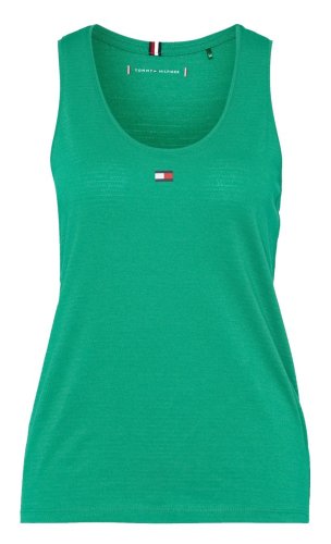 Tommy hilfiger Essential Flag Slim Tank Top - olympic green