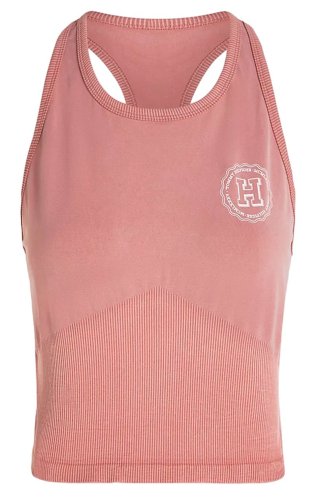 Tommy hilfiger Varsity Slim Seamless Tank Top - teaberry blossom