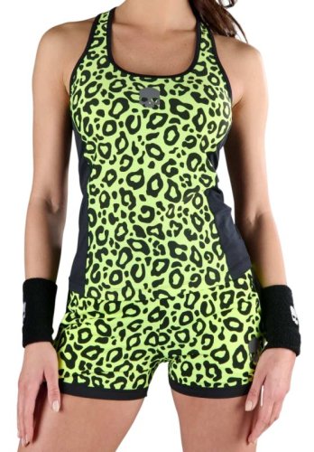 Hydrogen Panther Tech Tank Top - black/yellow fluo