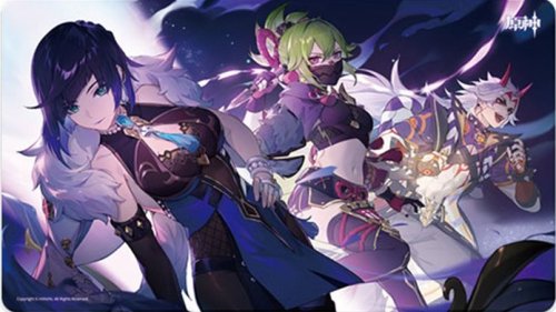 Sakami merchandise Genshin Impact - Yelan, Kuki Shinobu &amp; Arataki Itto - Mousepad - 70x40 cm