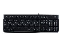 Logitech LOGI K120 Corded Keyboard black OEM RUS