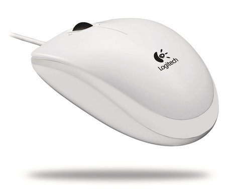 Logitech LOGI B100 Optical Mouse White USB OEM