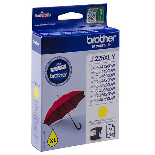 Brother LC225XLY ink yellow 1200pages