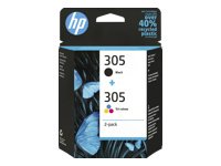 Hp inc. HP 305 2-Pack Tri-color/Black Original