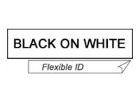 Brother TZEFX251 flex bk/white 24mm 8m