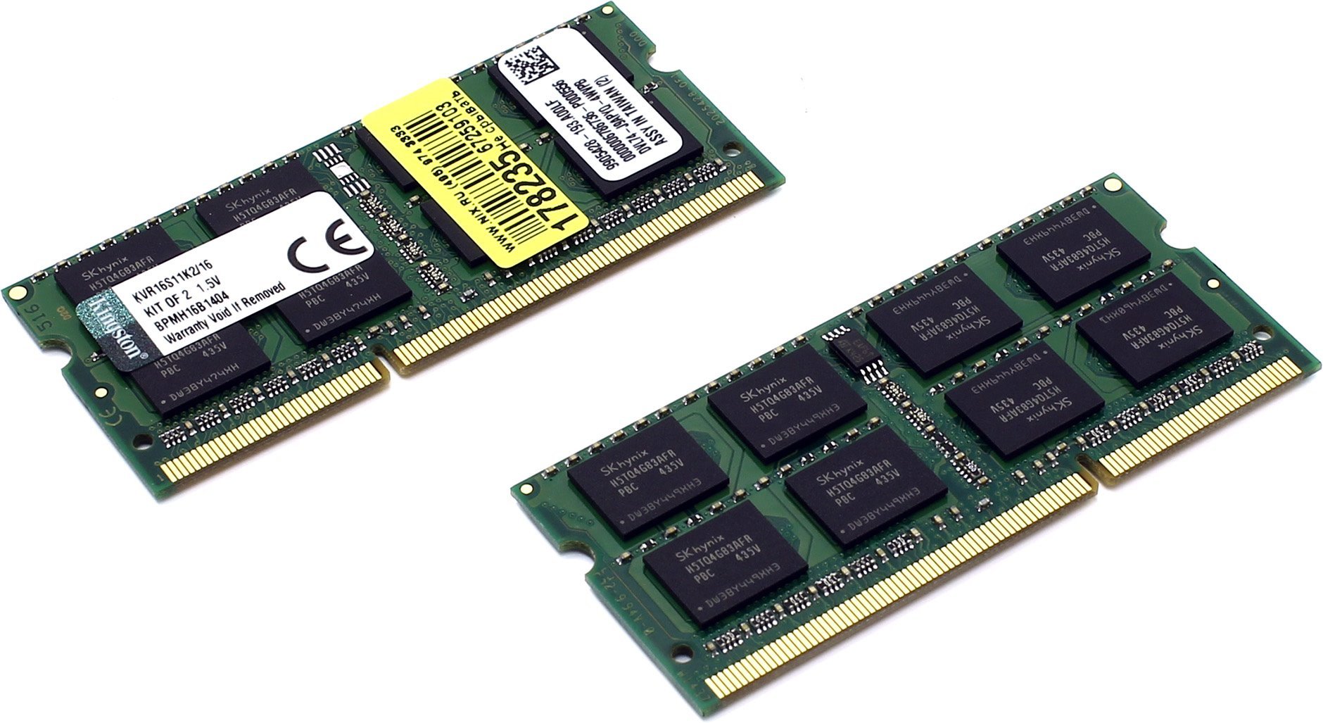 Kingston ValueRAM 16GB Kit SO-DIMM DDR3 PC3-12800 CL11(KVR16S11K2/16)