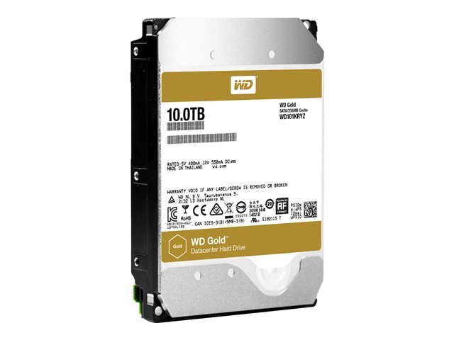 WD Gold 10TB HDD 7200rpm 6Gb/s serial ATA sATA WD101KRYZ