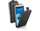 Samsung S6500 Galaxy Mini 2 genuine leather Flap Flip case cover essential Cellularline black maks
