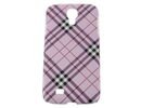 Samsung i9500/i9505 Galaxy S4 IV Burberry Style Fashion Purple Back Case Cover maks