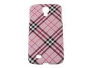 Samsung i9500/i9505 Galaxy S4 IV Burberry Style Fashion Pink Back Case Cover maks