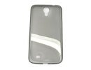 Samsung i9205 Galaxy Mega 6.3 Silicone Soft Gel Back Case Cover Clear Black maks