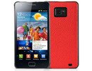 Samsung i9100/i9105 Galaxy S2/S2 Plus Luxury Leather Back Case Cover Red maks