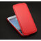 Samsung i9195 Galaxy S4 Deluxe Leather Flip Skin Case Cover Red maks