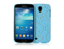 Samsung Galaxy S4 i9500/i9505 Flowers Crystal Studs Leather Back Case Cover maks