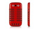 Samsung i9300 Galaxy S3 Columns Design Hard Back Case Cover Bumper Stand Black Red maks