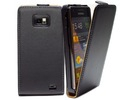 Samsung i9100/i9105 Galaxy S2/S2 Plus Flip Case Cover Black maks
