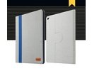 iPad Mini 1/2/3 Fold Fashion Ādas Maciņš (Balts/Zils)