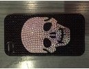 Apple iPhone 4/4S Diamond Swarovski Scull Back Case Cover maks vāciņš