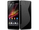 Sony C6603 Xperia Z S Line Silicone Back Case Cover Black maks