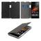 Sony Xperia Z1 Leather Slim Flip Book Case Cover Black maks C6903