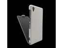 Sony Xperia Z1 Real Leather Slim Flip Case Cover White maks