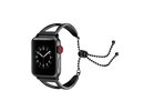 Apple Watch 42/ 44mm Metāla Rokassprādze ar Ķēdi (Melna)