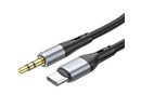 Adapters and other accessories HOCO cable AUX Jack 3,5 mm to Type C UPA22 1 m black