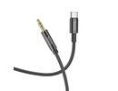 Adapters and other accessories HOCO cable AUX 3.5"Jack to USB C 1M UPA19 black