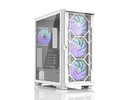 Zalman Z10 DUO ATX ZM-IF120 x4 White