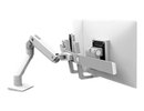 Ergotron HX Dual Monitor Desktop Arm whi