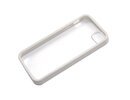 Apple iPhone 5 Clear Hard Coating Cover Back Case Bumper clear white maks