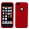 Apple iPhone 5 Red Silicone Case Cover Bumper Swirl maks