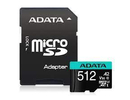 Adata MEMORY MICRO SDXC 512GB W/AD./AUSDX512GUI3V30SA2-RA1
