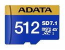 Adata MEMORY MICRO SDXC 512GB SD7.1/UD512GEX3L1-C