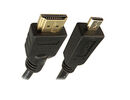 Premium HDMI Gold Cable Micro A Type-D Type 1080p High Speed HD LCD HDTV Video Lead 3D HD TV 3m