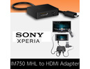 Sony Xperia IM750 MHL to HDMI Cable Adapter kabelis Z/Z1/ZL/Z2/Z3