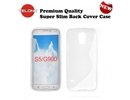 Telone Back Case S-Case gumijots telefona apvalks Samsung G900 Galaxy S5 Caurspīdīgs