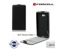 Forcell Flexi Slim Flip Apple iPhone 6 4.7inch vertikÄ?li atverams silikona ietvarÄ? Melns
