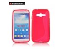 Forcell Back Case S-Line Samsung G313H Galaxy Ace 4 / NXT telefona maks vertikāli atverams Sarkans